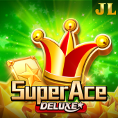 Super Ace Deluxe slot game icon with golden playing cards